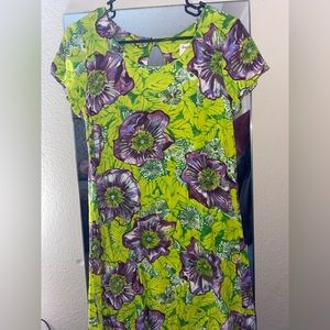 Vintage HULA MOON By JAMS WORLD HAWAII “Lilikoi” Hawaiian Dress XS